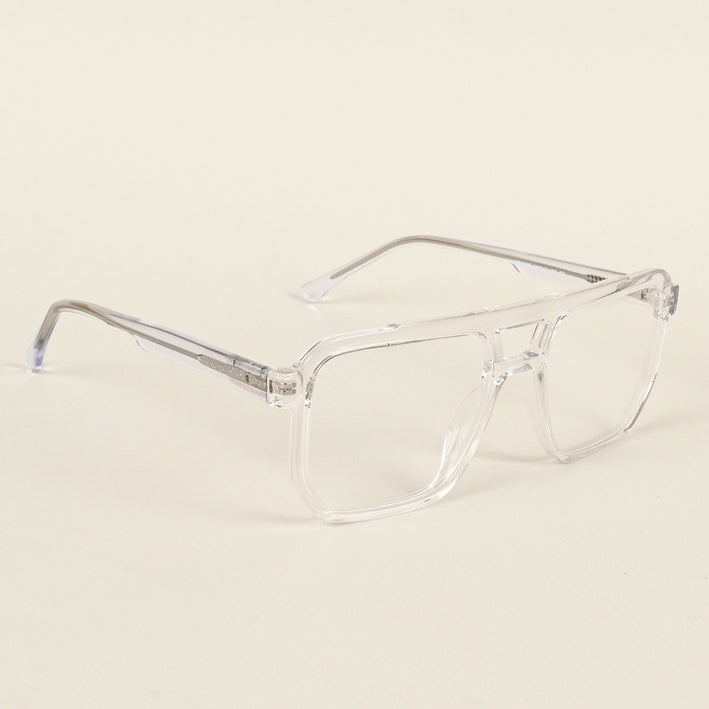 Voyage Maverick Transparent Wayfarer Eyeglasses for Men & Women - MG4918-C3