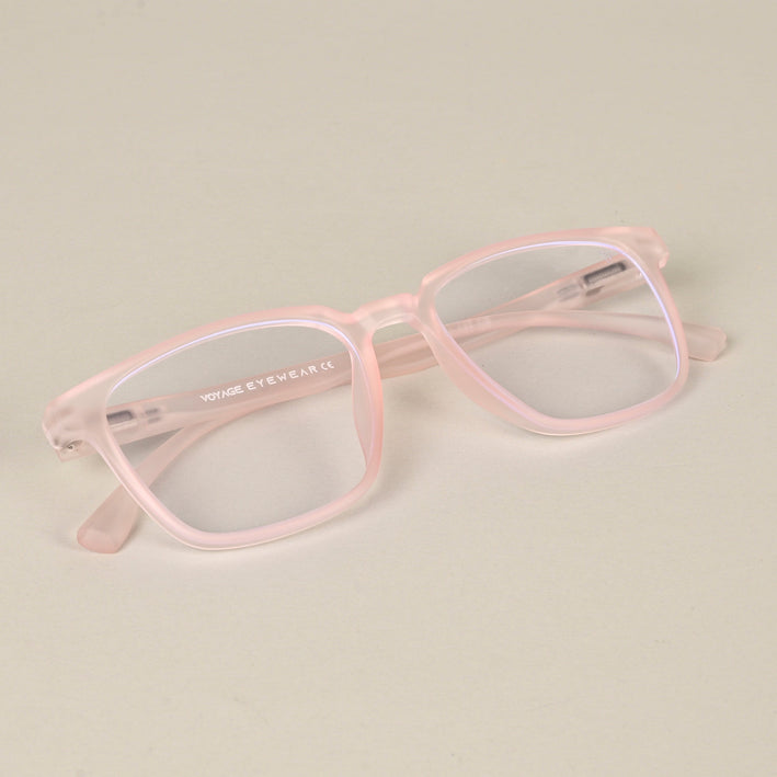 Voyage Air Pink Square Eyeglasses for Men & Women - MG4550
