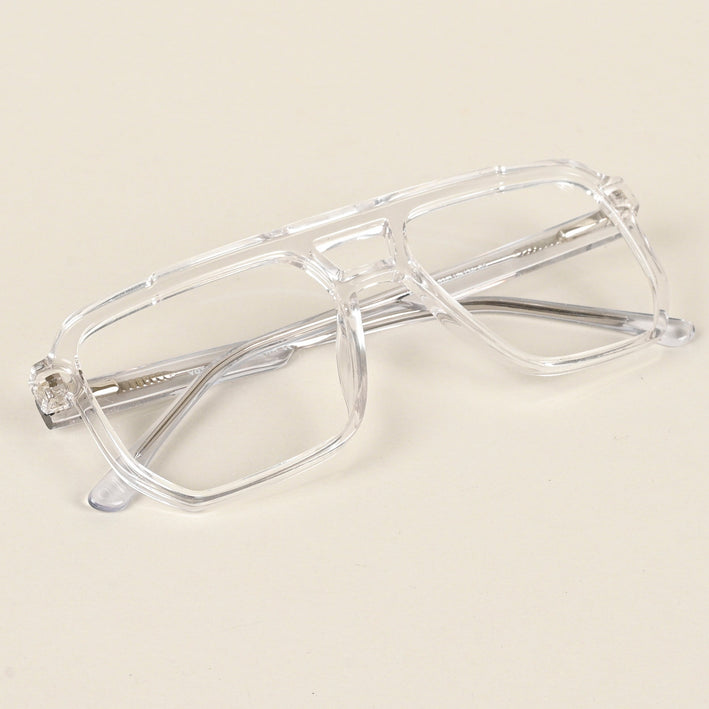Voyage Maverick Transparent Wayfarer Eyeglasses for Men & Women - MG4918-C3