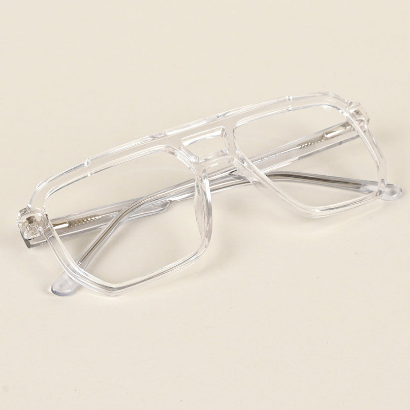 Voyage Maverick Transparent Wayfarer Eyeglasses for Men & Women - MG4918-C3