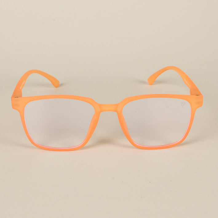 Voyage Air Orange Square Eyeglasses for Men & Women - MG4549
