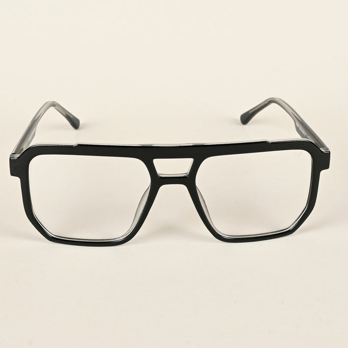 Voyage Maverick Shine Black Wayfarer Eyeglasses for Men & Women - MG4916-C1