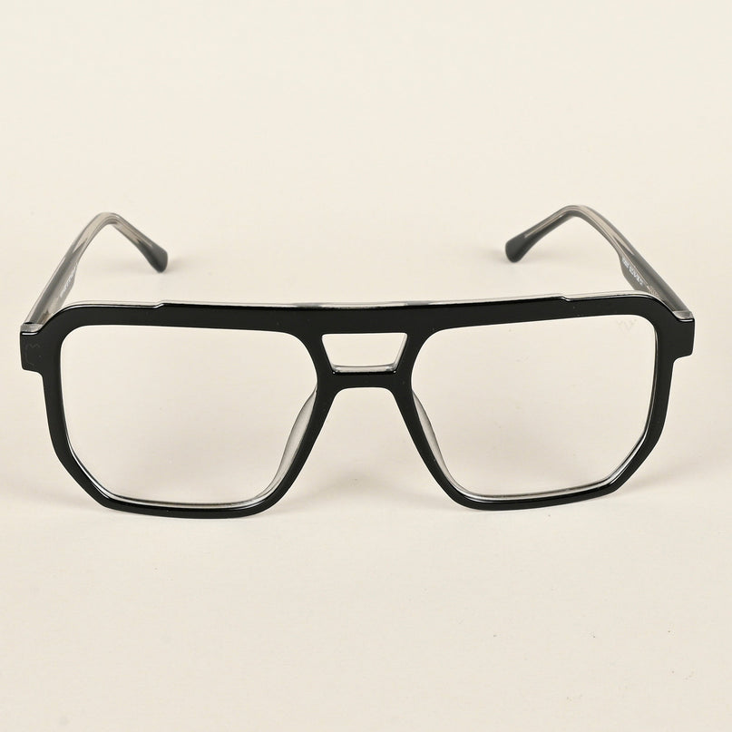 Voyage Maverick Shine Black Wayfarer Eyeglasses for Men & Women - MG4916-C1