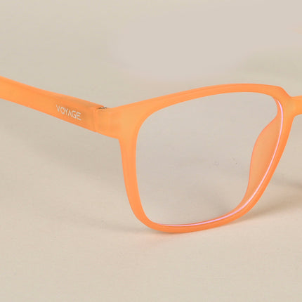 Voyage Air Orange Square Eyeglasses for Men & Women - MG4549
