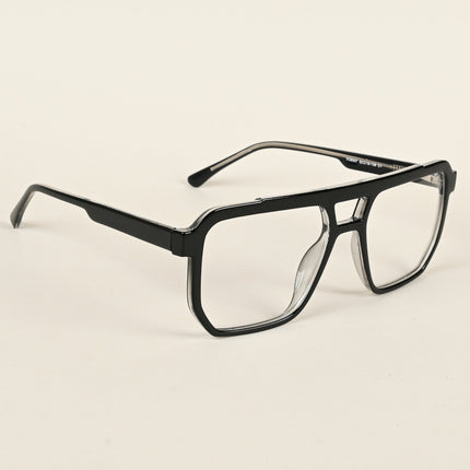 Voyage Maverick Shine Black Wayfarer Eyeglasses for Men & Women - MG4916-C1