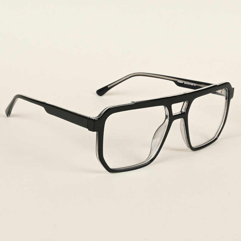 Voyage Maverick Shine Black Wayfarer Eyeglasses for Men & Women - MG4916-C1
