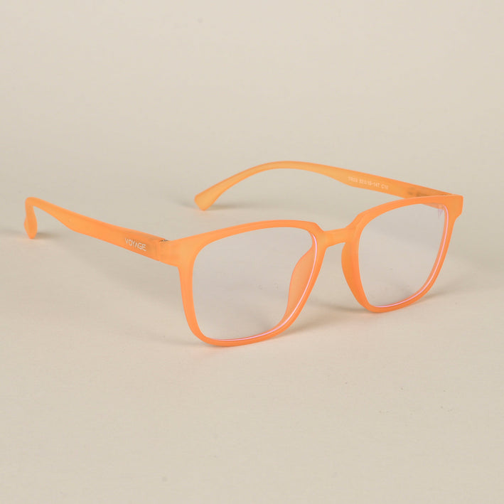 Voyage Air Orange Square Eyeglasses for Men & Women - MG4549