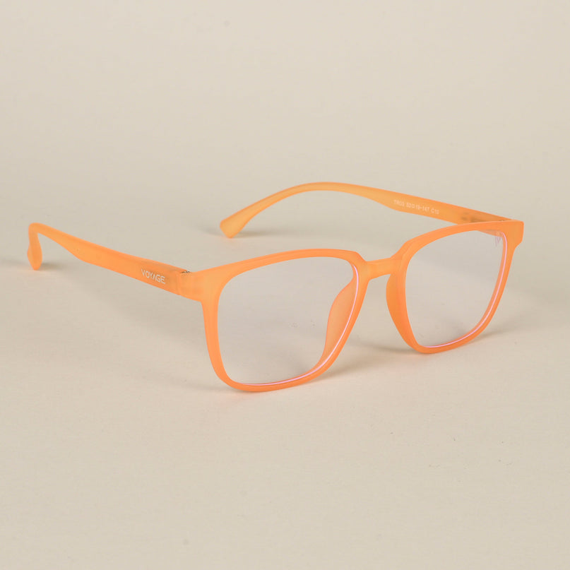 Voyage Air Orange Square Eyeglasses for Men & Women - MG4549