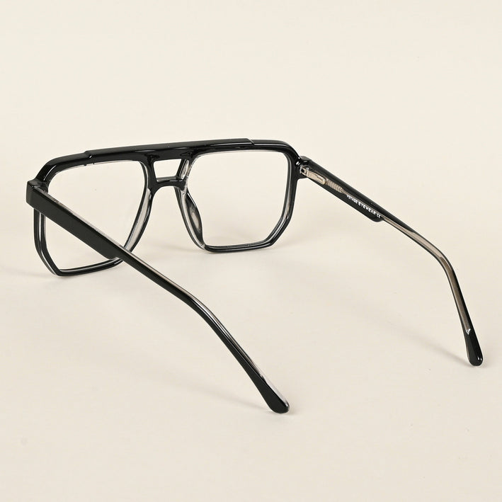 Voyage Maverick Shine Black Wayfarer Eyeglasses for Men & Women - MG4916-C1