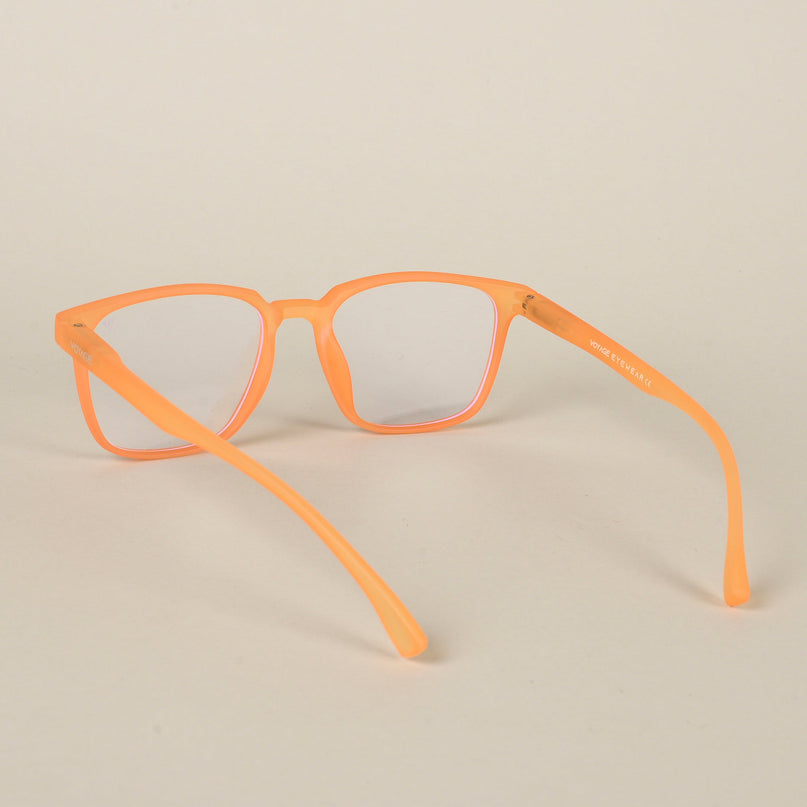 Voyage Air Orange Square Eyeglasses for Men & Women - MG4549