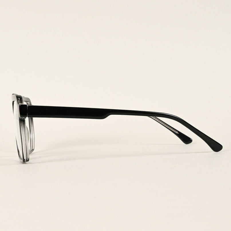Voyage Maverick Shine Black Wayfarer Eyeglasses for Men & Women - MG4916-C1