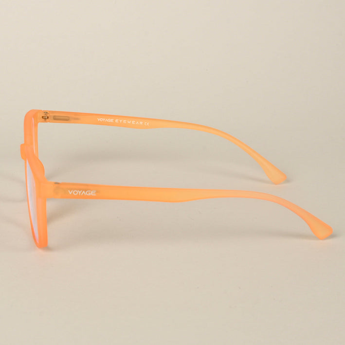 Voyage Air Orange Square Eyeglasses for Men & Women - MG4549