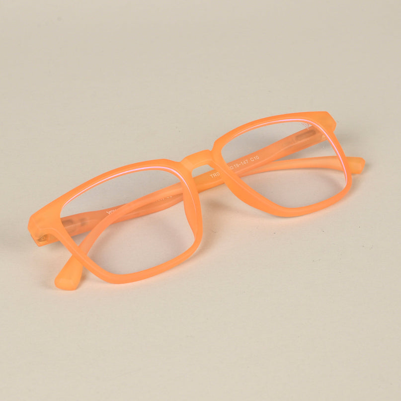 Voyage Air Orange Square Eyeglasses for Men & Women - MG4549