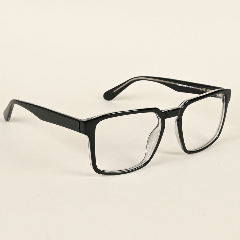 Voyage Shine Black Square Eyeglasses for Men & Women - MG4921-C1