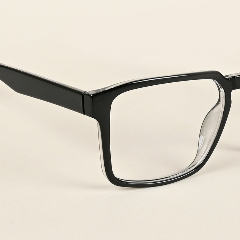 Voyage Shine Black Square Eyeglasses for Men & Women - MG4921-C1