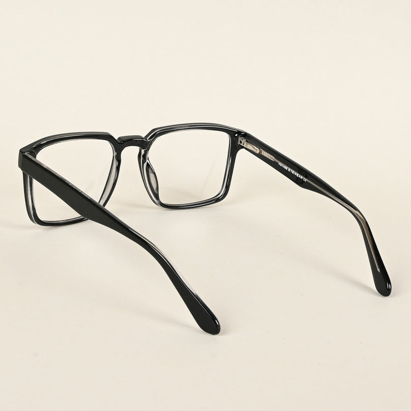 Voyage Shine Black Square Eyeglasses for Men & Women - MG4921-C1