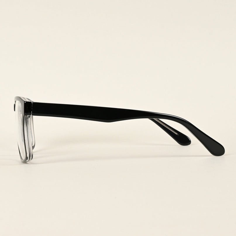Voyage Shine Black Square Eyeglasses for Men & Women - MG4921-C1