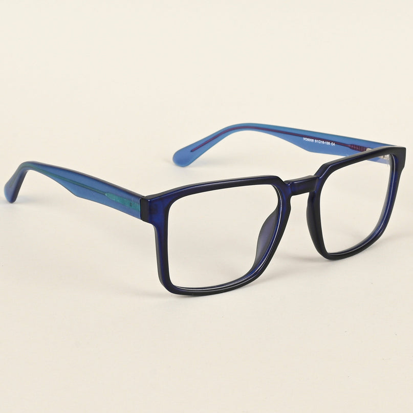 Voyage Navy Blue Square Eyeglasses for Men & Women - MG4925-C5