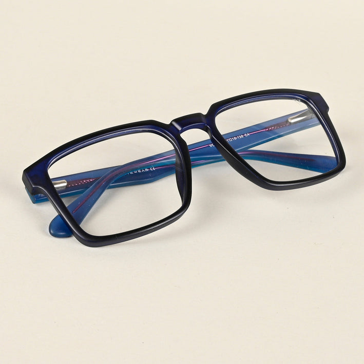 Voyage Navy Blue Square Eyeglasses for Men & Women - MG4925-C5