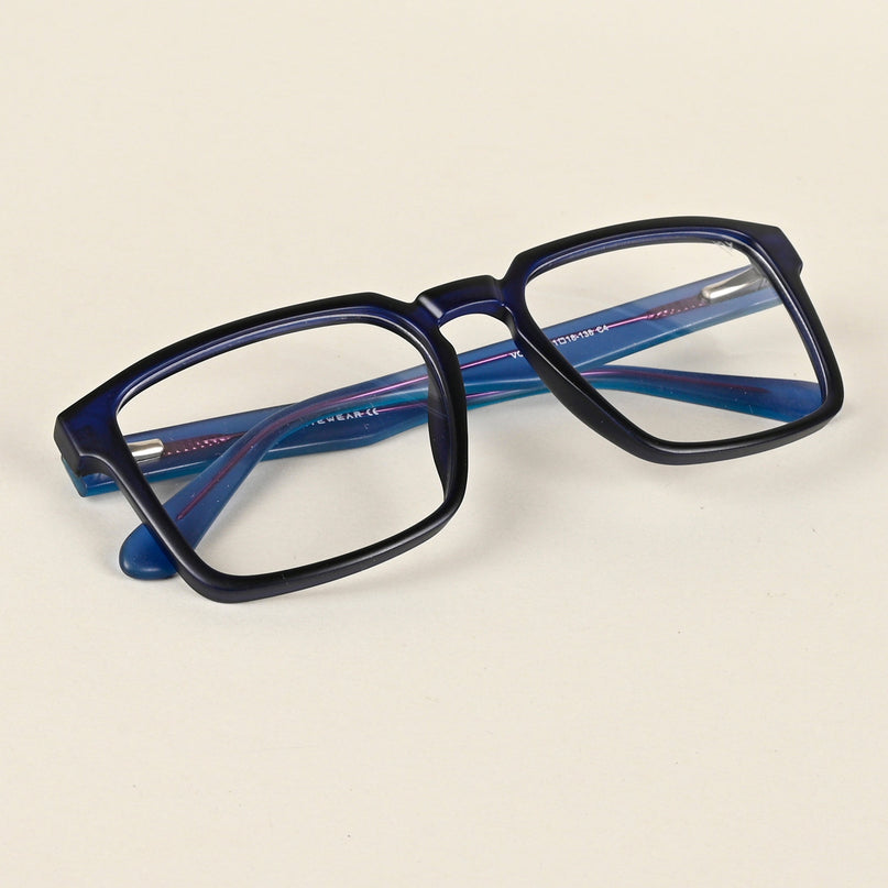 Voyage Navy Blue Square Eyeglasses for Men & Women - MG4925-C5
