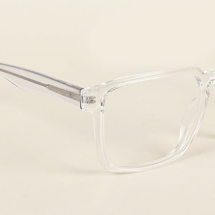 Voyage Transparent Square Eyeglasses for Men & Women - MG4923-C3