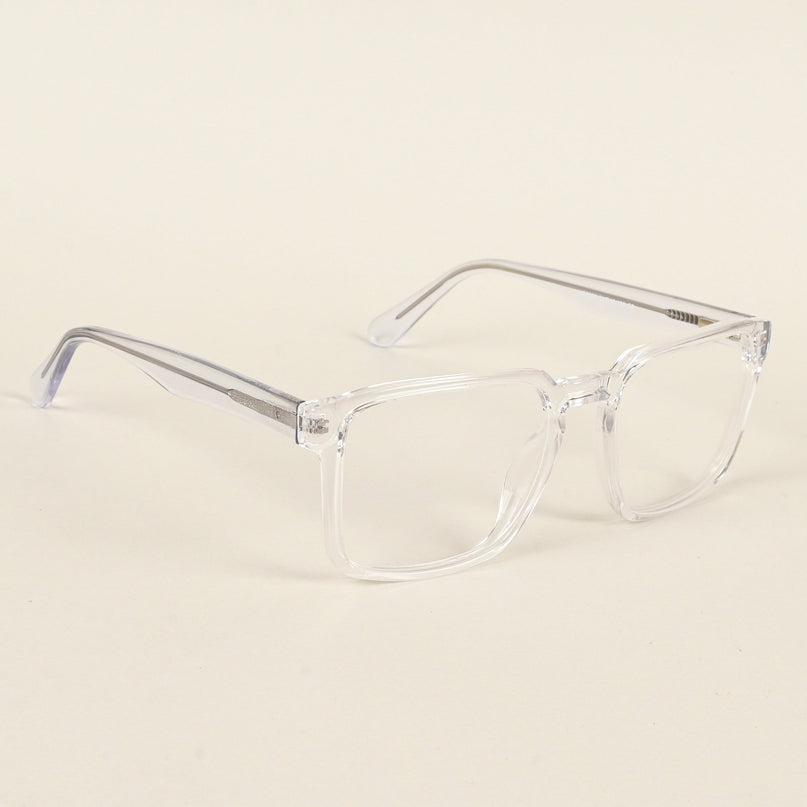 Voyage Transparent Square Eyeglasses for Men & Women - MG4923-C3