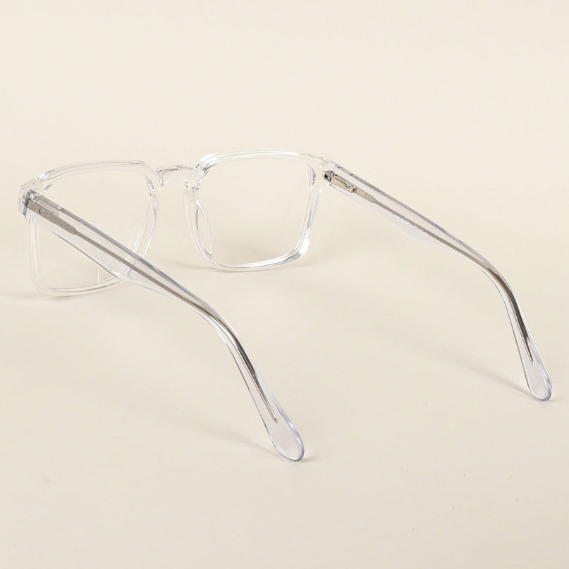 Voyage Transparent Square Eyeglasses for Men & Women - MG4923-C3