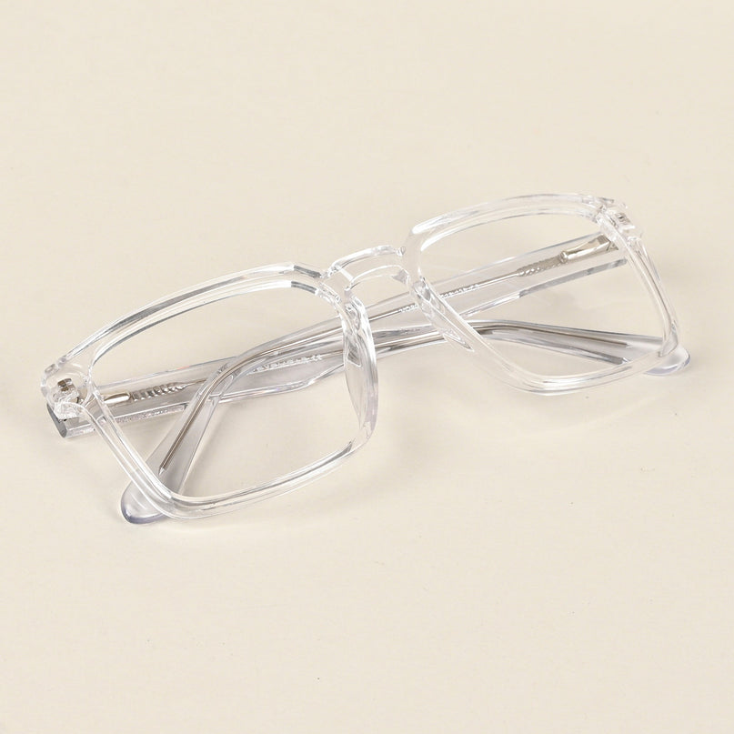 Voyage Transparent Square Eyeglasses for Men & Women - MG4923-C3