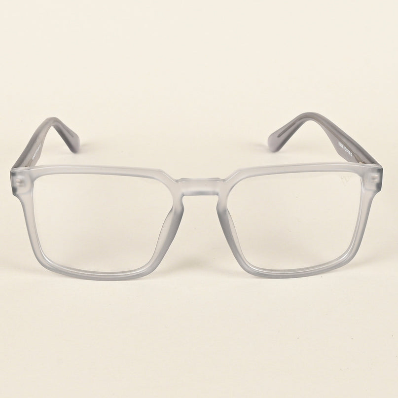 Voyage Transparent Grey Square Eyeglasses for Men & Women - MG4922-C2