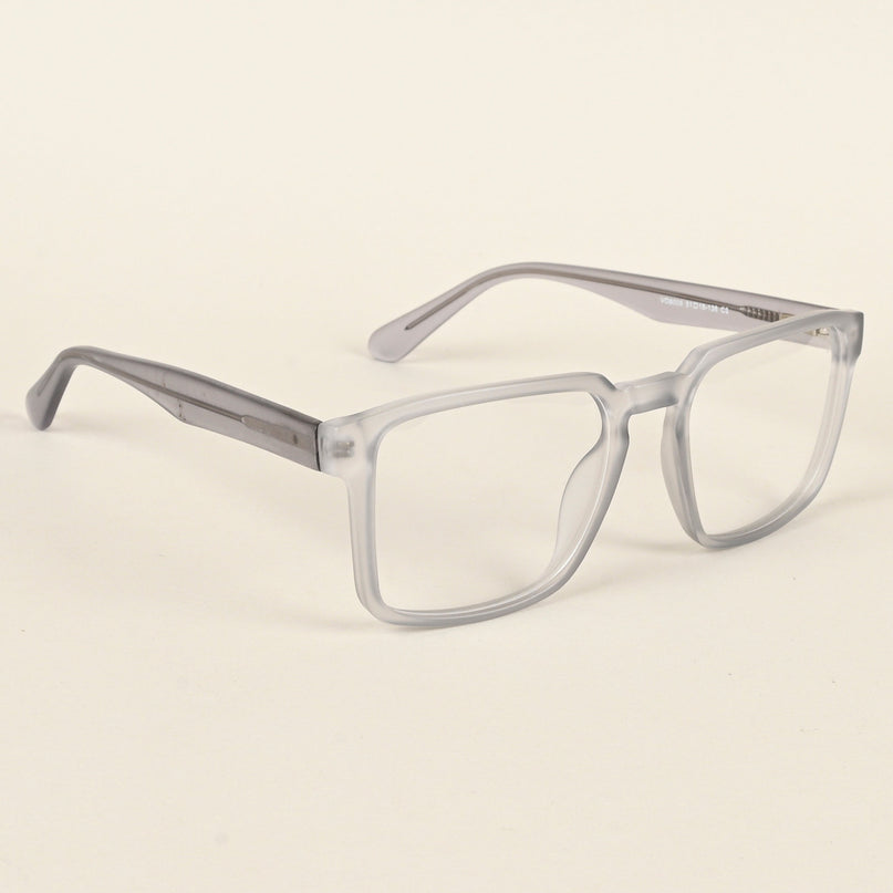 Voyage Transparent Grey Square Eyeglasses for Men & Women - MG4922-C2