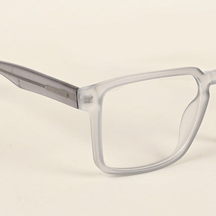 Voyage Transparent Grey Square Eyeglasses for Men & Women - MG4922-C2