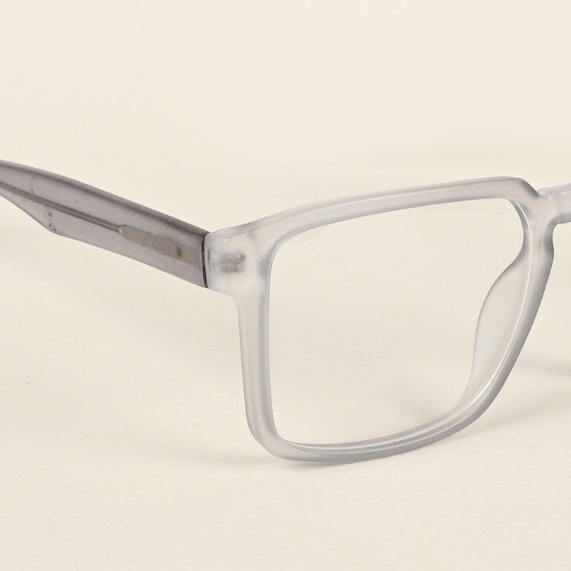 Voyage Transparent Grey Square Eyeglasses for Men & Women - MG4922-C2