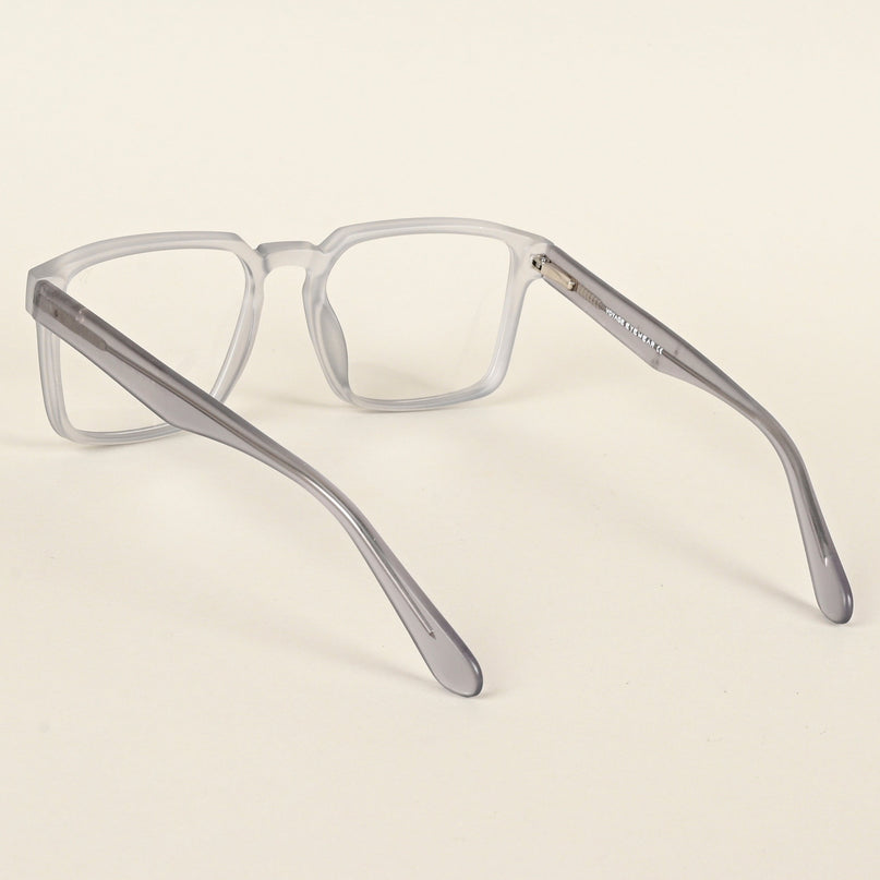 Voyage Transparent Grey Square Eyeglasses for Men & Women - MG4922-C2