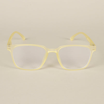 Voyage Air Yellow Square Eyeglasses for Men & Women - MG4547