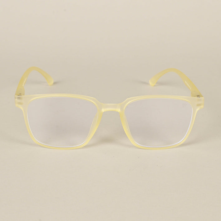 Voyage Air Yellow Square Eyeglasses for Men & Women - MG4547