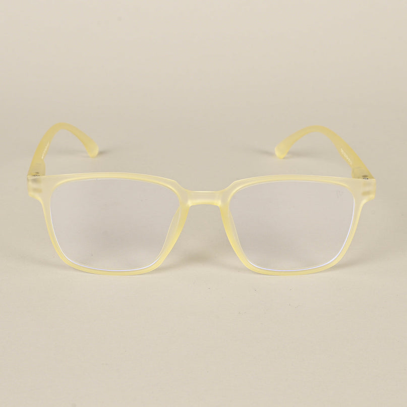 Voyage Air Yellow Square Eyeglasses for Men & Women - MG4547