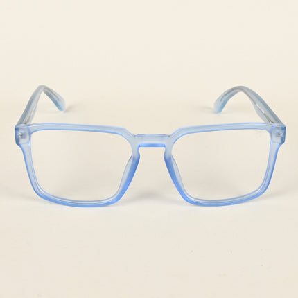 Voyage Transparent Blue Square Eyeglasses for Men & Women - MG4924-C4