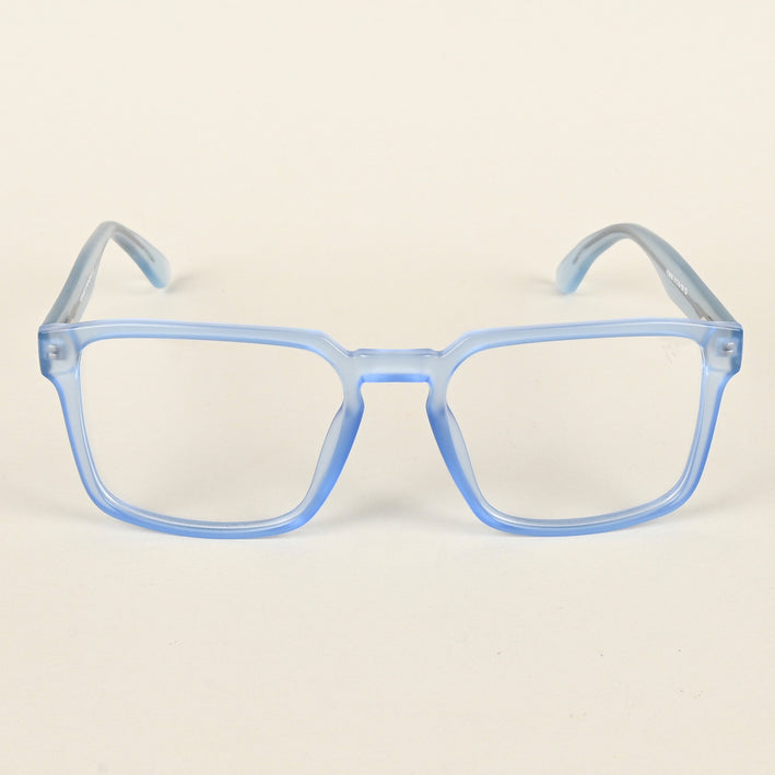 Voyage Transparent Blue Square Eyeglasses for Men & Women - MG4924-C4