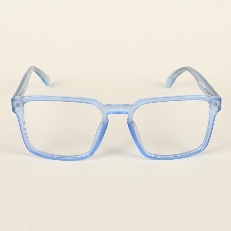 Voyage Transparent Blue Square Eyeglasses for Men & Women - MG4924-C4