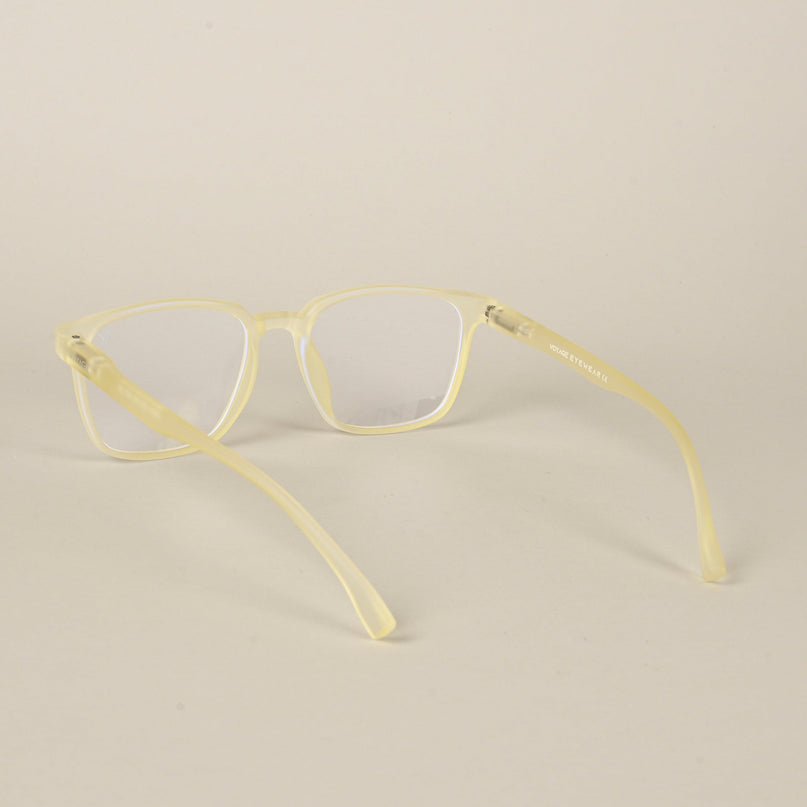 Voyage Air Yellow Square Eyeglasses for Men & Women - MG4547