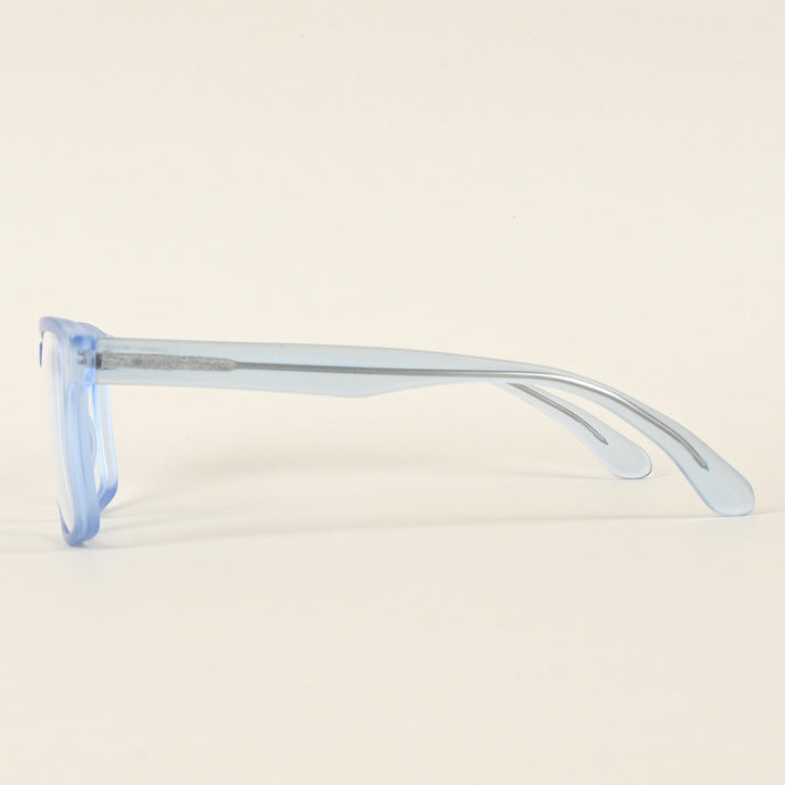 Voyage Transparent Blue Square Eyeglasses for Men & Women - MG4924-C4