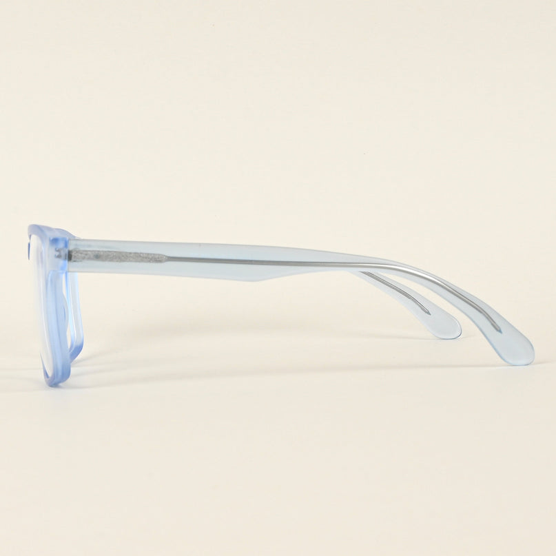Voyage Transparent Blue Square Eyeglasses for Men & Women - MG4924-C4