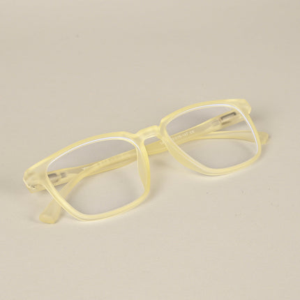 Voyage Air Yellow Square Eyeglasses for Men & Women - MG4547