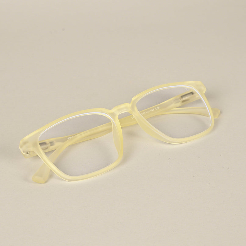 Voyage Air Yellow Square Eyeglasses for Men & Women - MG4547