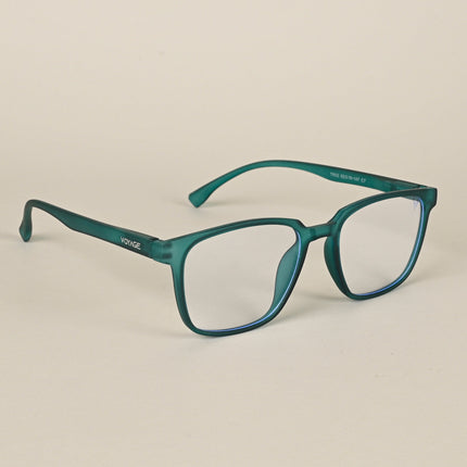 Voyage Air Green Square Eyeglasses for Men & Women - MG4548