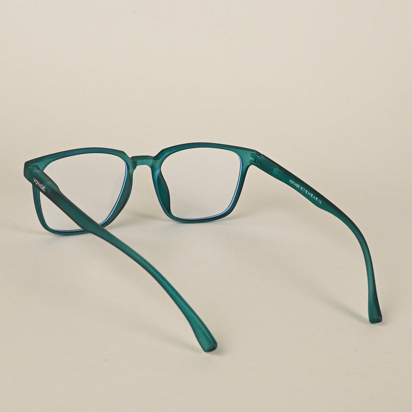 Voyage Air Green Square Eyeglasses for Men & Women - MG4548