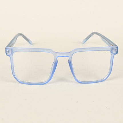 Voyage Transparent Blue Square Eyeglasses for Men & Women - MG4909-C4