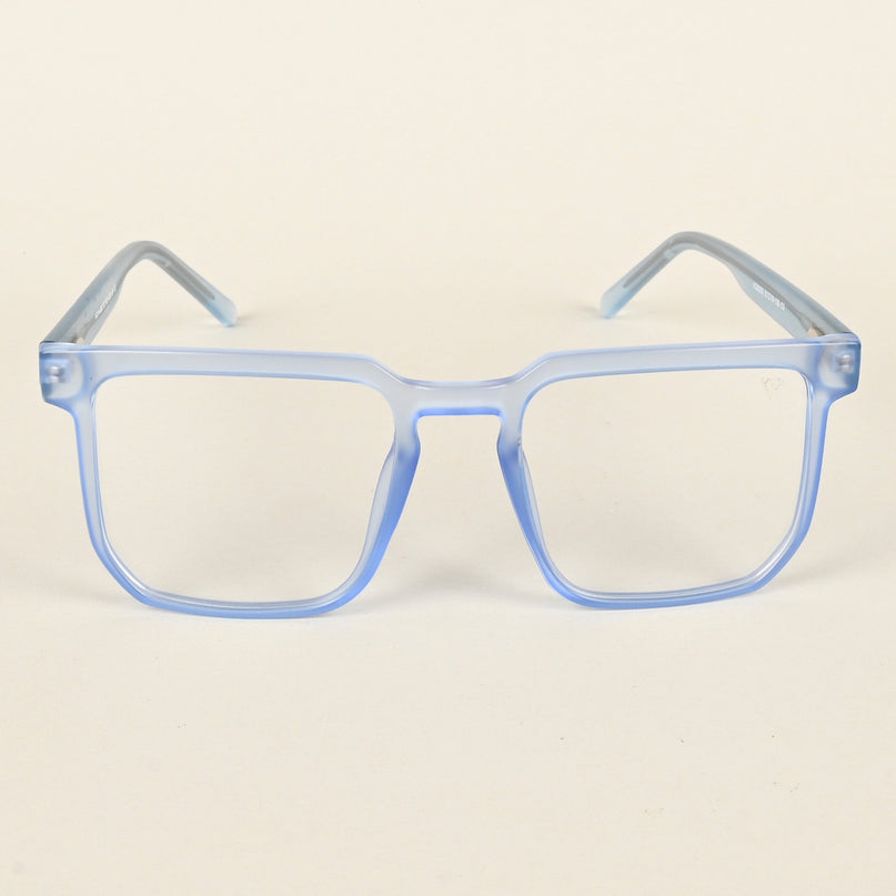 Voyage Transparent Blue Square Eyeglasses for Men & Women - MG4909-C4