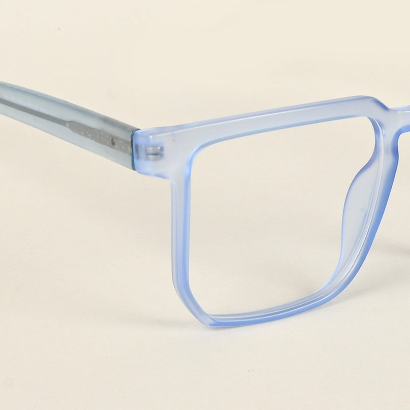 Voyage Transparent Blue Square Eyeglasses for Men & Women - MG4909-C4