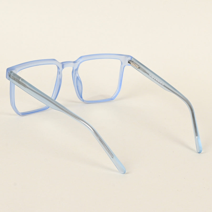Voyage Transparent Blue Square Eyeglasses for Men & Women - MG4909-C4